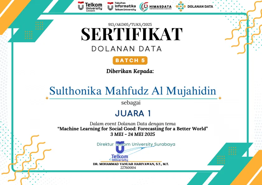 Dolanan Data Batch 5 — Machine Learning 1