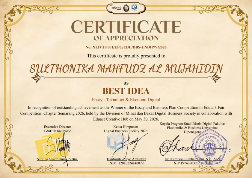 Edutalk Fair Competition — Essay & Business Plan 2