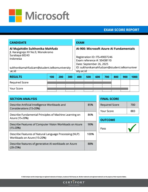 Microsoft Certified: Azure AI Fundamentals (AI-900) 2