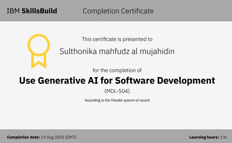 IBM SkillsBuild Certifications 1