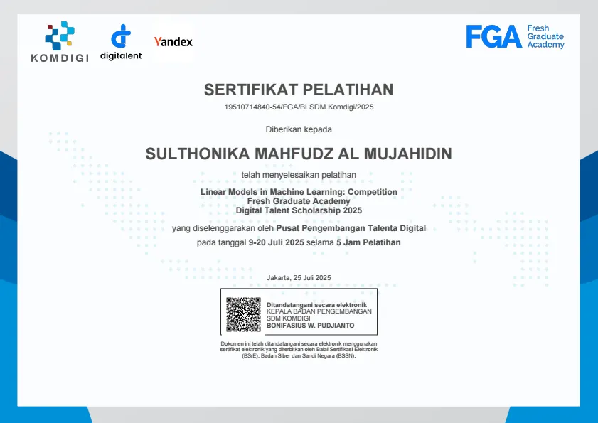 Linear Models in Machine Learning: Competition 1